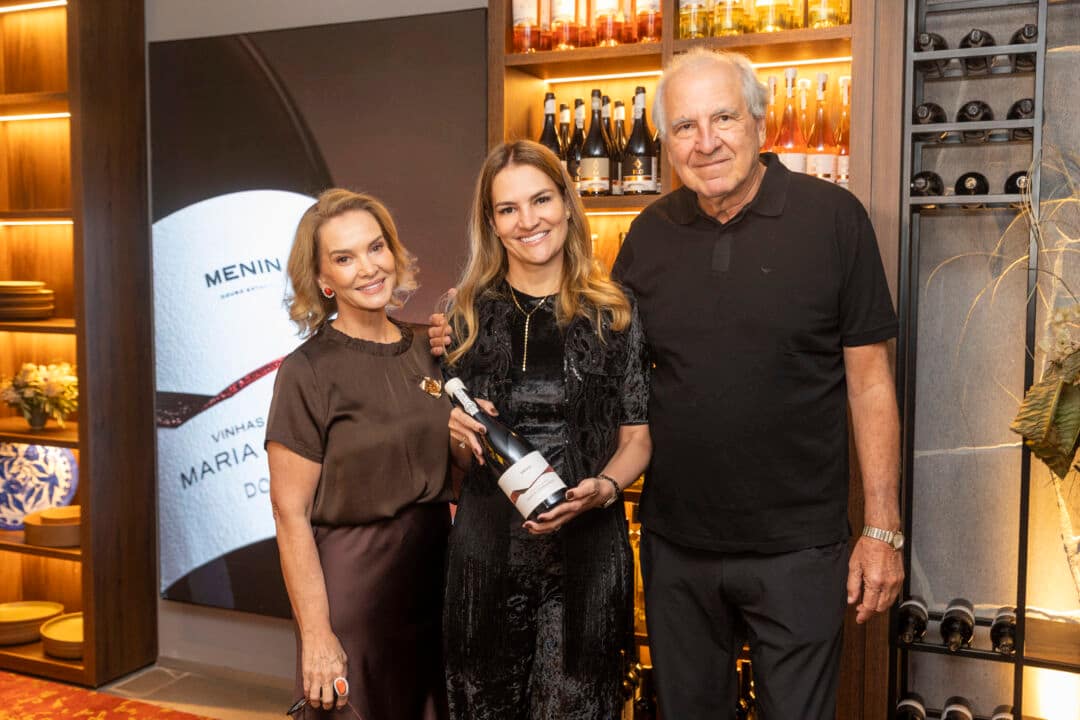 Maria Fernanda com seus pais Beatriz e Rubens