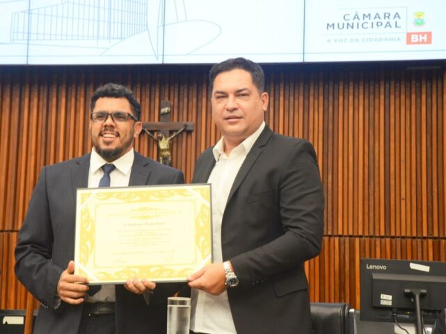 César Gordin e Lucas Couto, o novo cidadão honorário de BH