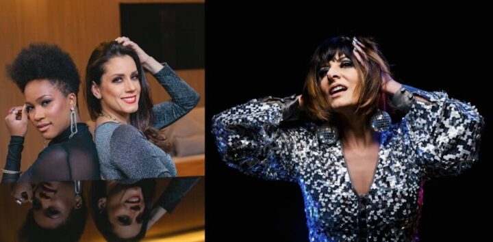 Negra Kelly Manu Diniz e Fernanda Abreu Negra Kelly Manu Diniz e Fernanda Abreu no no Proação Fashion Day