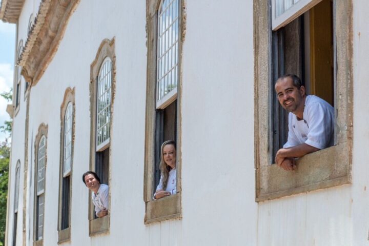 trio museu Chefs Paulo, Fernanda e Higor