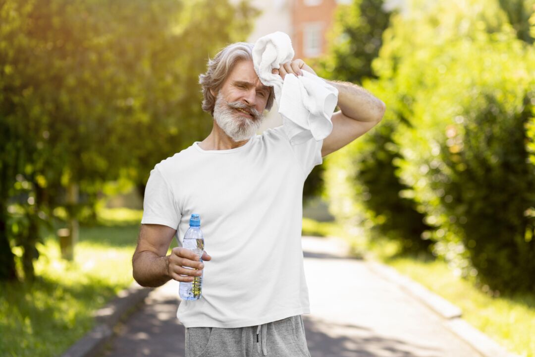 medium shot tired man outdoors