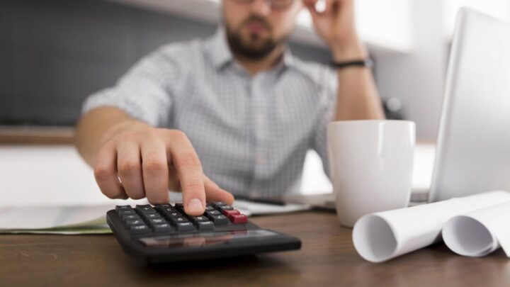 close up adult male working from home close up adult male working from home