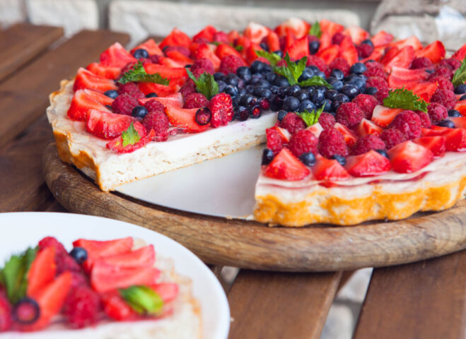 cursos no Senac Foto torta morango