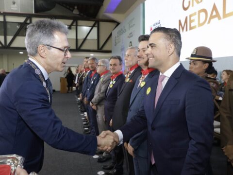 Medalha da Inconfidência: Romeu Zema e Gustavo Chalfun