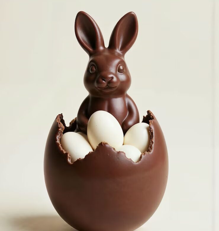 coelho de pascoa de chocolate em ovo 23 2151934232