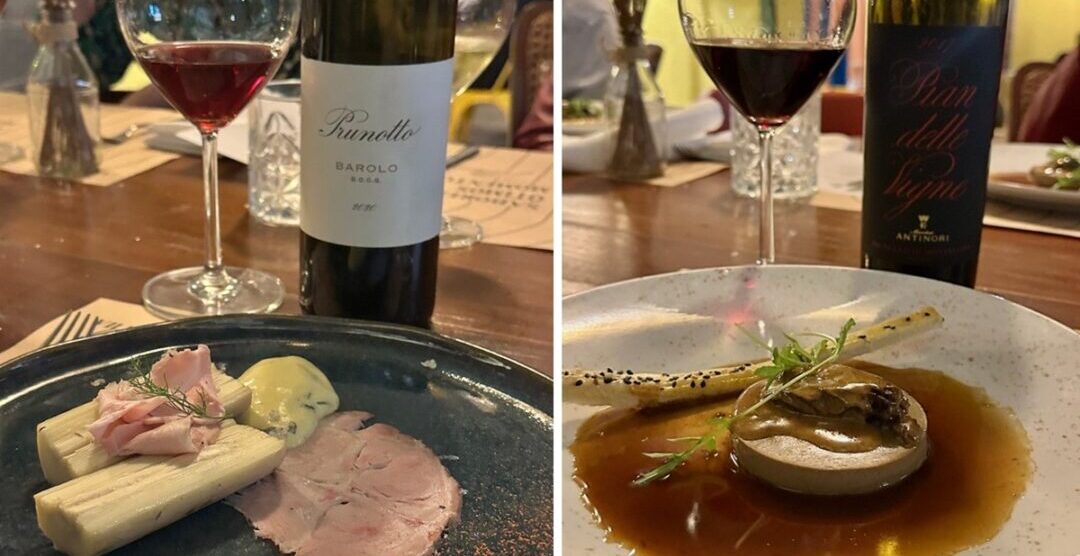 Barolo e palmito copa lombo e bernaise e Brunello e morilles francesas jus de boeuf corsé