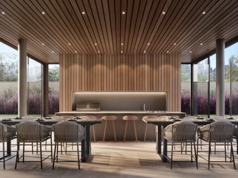 Espaço gourmet do Edifício Livorno da construtora Capanema