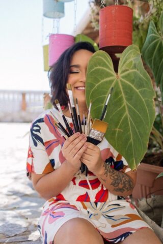A artista Gabriela Gonzaga Gabizaga
