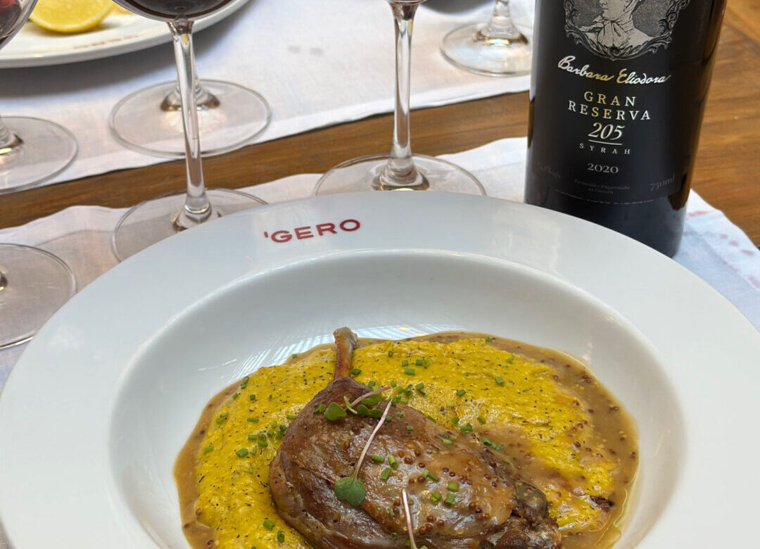 Coxa de Pato e polenta cremosa