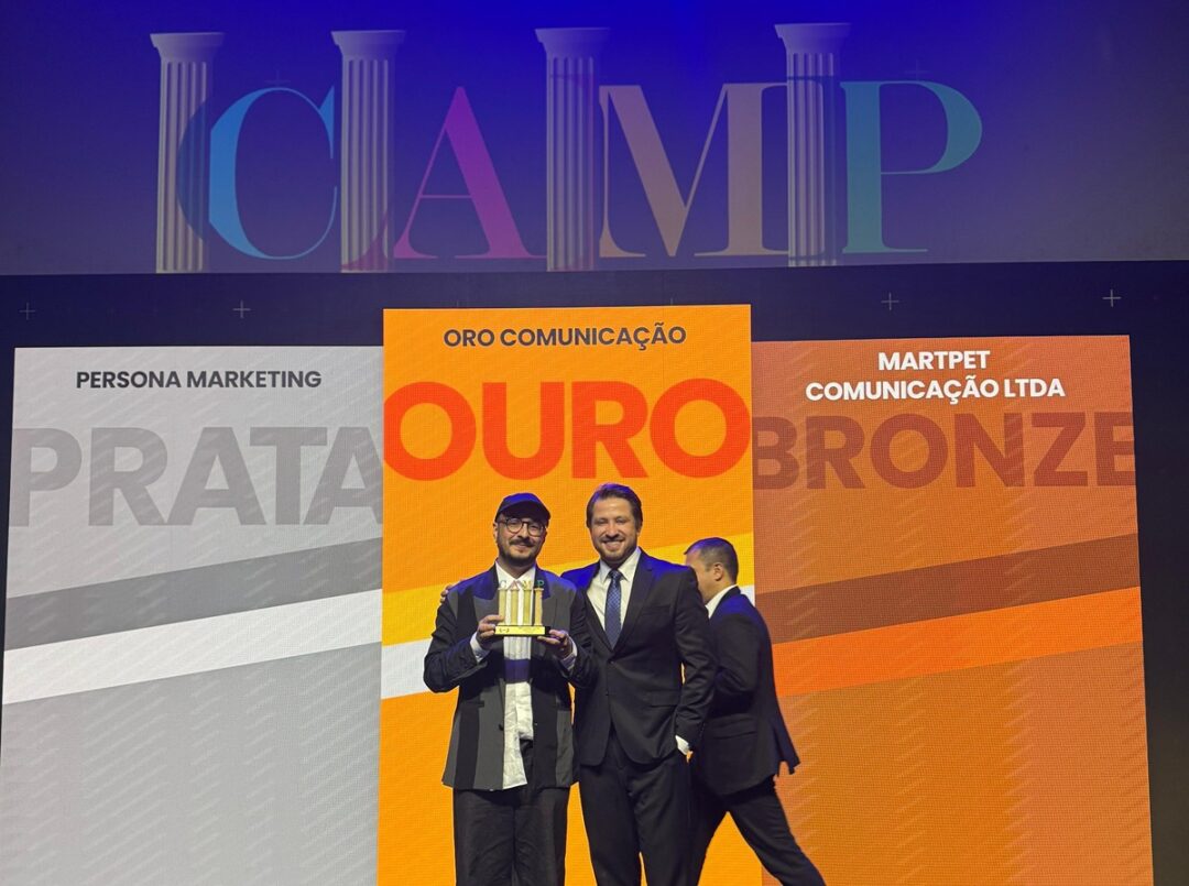 Premiação Oro (2) 4º Prêmio Camp 2025 recebido pela Oro Comunicação