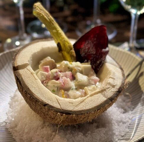 Ceviche de peixe e coco da Morena Leite Ceviche de peixe e coco da Morena Leite