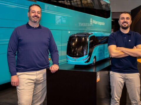 Encarroçadora Marcopolo se destaca na Busworld Europa