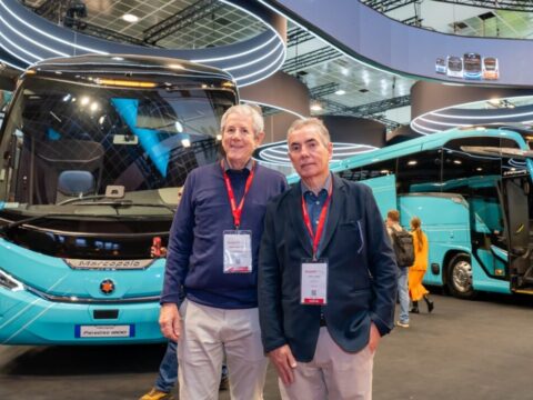 Encarroçadora Marcopolo se destaca na Busworld Europa