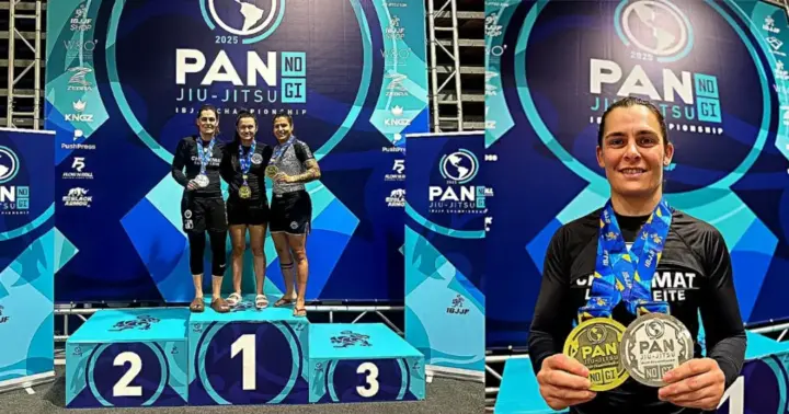 image Mineira conquista o vice-campeonato na categoria Master 1 Meio-Pesado no Pan Americano de jiu-jitsu.