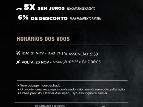 Com experiência em grandes eventos esportivos, a Primus Turismo prepara mais uma operação especial para a torcida do Atlético Mineiro.