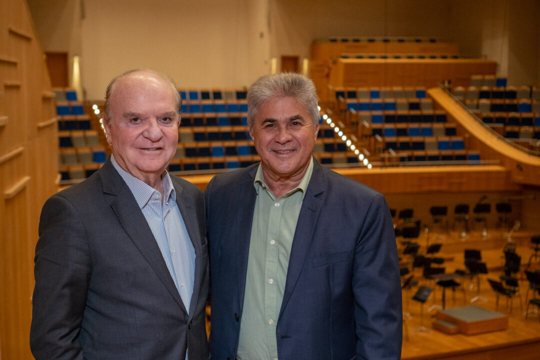 Wilson Brumer e Diomar Silveira mudança na presidência do Instituto Cultural Filarmônica av9 2025 11 20 fotos bruna brandao 161