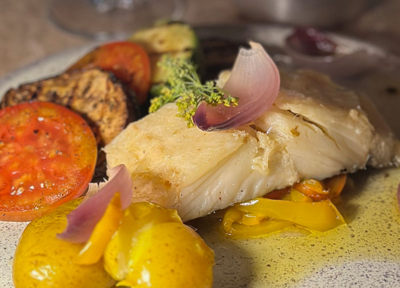 Bacalhau confitado