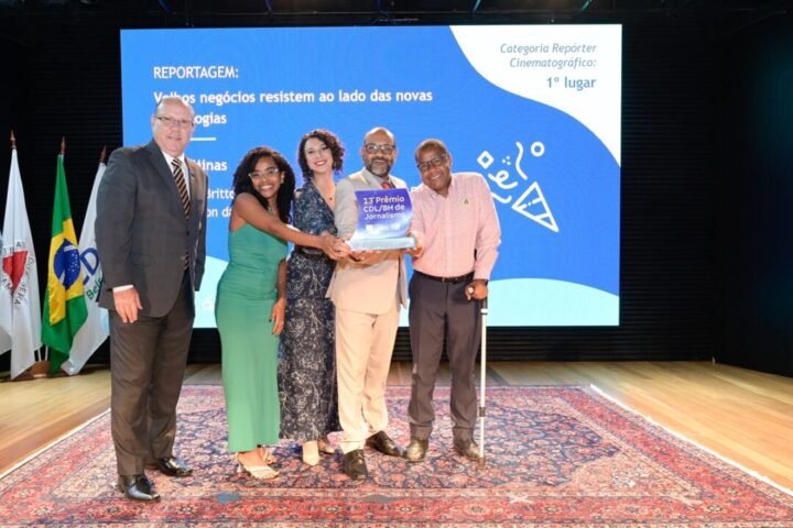 Cinematográfico Marcelo de Souza e Silva Ana Beatriz Almeida Andreza Brito William Félix e Jefferson da Silveira Prêmio de Jornalismo CDL/BH 2025