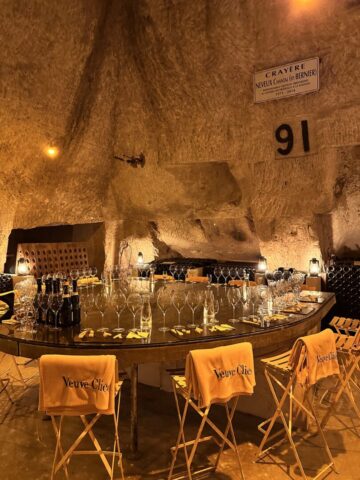 Degustação na crayère Veuve Clicquot Degustação na crayère Veuve Clicquot