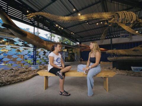 Katharina Grisotti é a personagem do especial "O Oceano Fala"