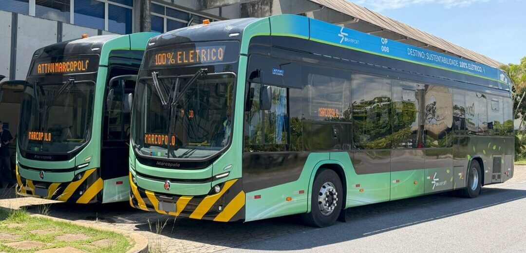Ônibus elétrico 01 Ônibus elétricos do BH Airport