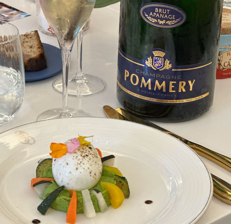 Pommery Cuvée Brut Apanage e ovo perfeito