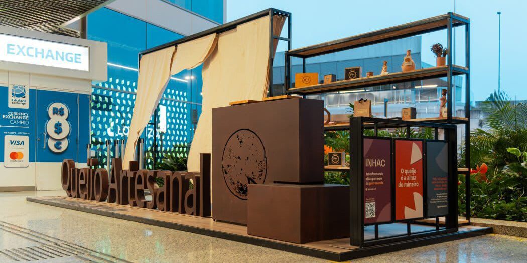 Estande do Queijo Minas Artesanal no BH Airport destaca tradição e identidade gastronômica de Minas Gerais