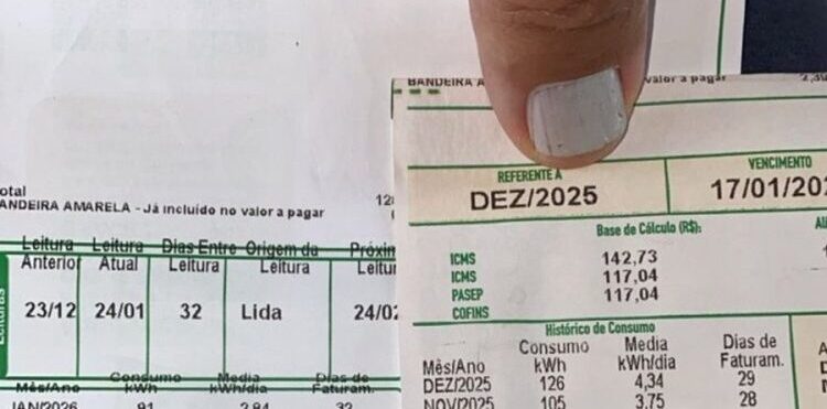 Fatura da conta de luz tem novo modelo