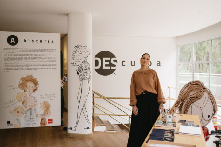 Lu Simão apresenta a exposição DESculpa no Parque do Palácio Artista Lu Simão na exposição DESculpa, em cartaz no Parque do Palácio, em Belo Horizonte