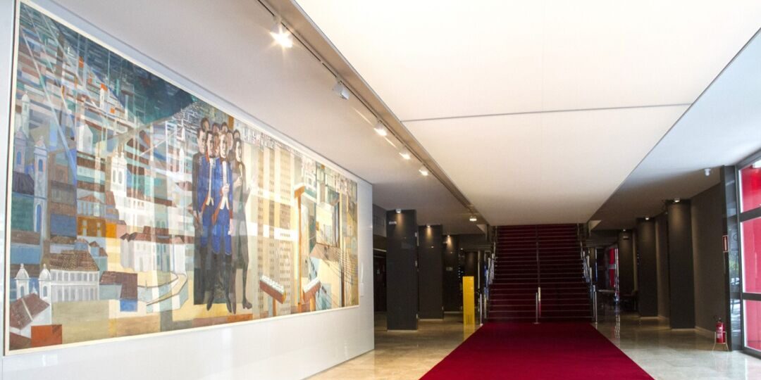 PaineldePortinari HallCasaFiatdeCultura CrditoStudioCerri
