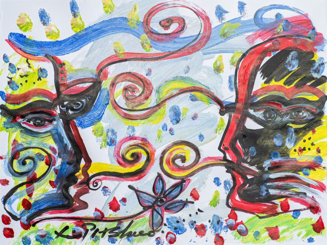 Obra de Fernando Pacheco retrata o Carnaval de BH em exposição no Aeroporto de Confins Pintura colorida de Fernando Pacheco inspirada no Carnaval de BH em exposição no Aeroporto de Confins