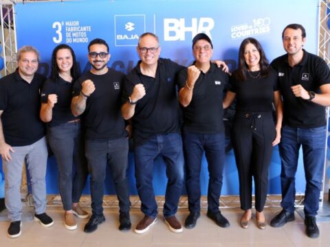 Evento da concessionária da marca indiana Bajaj Pampulha
