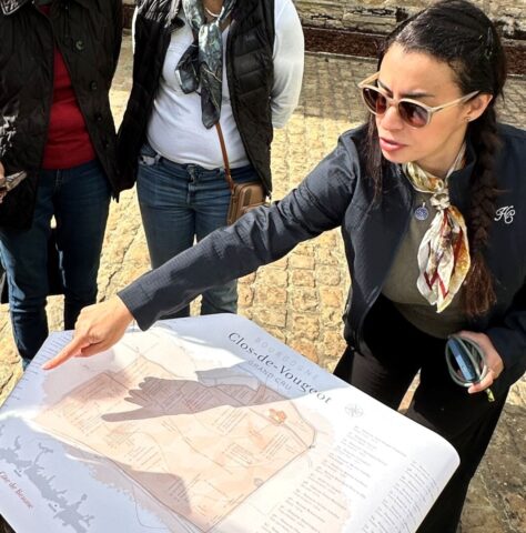 Juliana e o mapa Clos de vougeot Juliana e o mapa Clos de vougeot