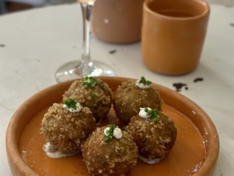 Arancini de cogumelos Arancini de cogumelos