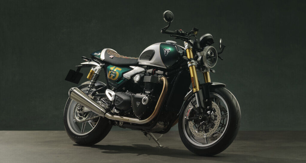 Motocicleta Triumph Speed Twin 1200 edição especial do Distinguished Gentleman’s Ride 2026