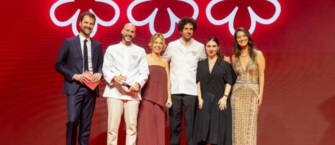 Chefs brasileiros premiados com estrelas do Guia Michelin 2026 durante cerimônia internacional