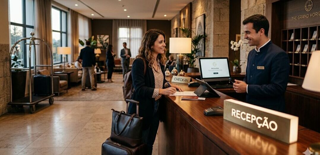 recepção de hotel