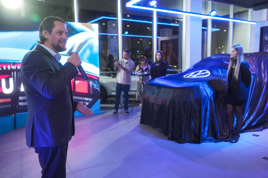Evento de lançamento do novo Tiguan R-Line na Carbel, em Belo Horizonte, com apresentação do modelo da Volkswagen a clientes