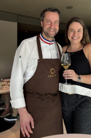 Com o chef Philippe Mille do Arbane
