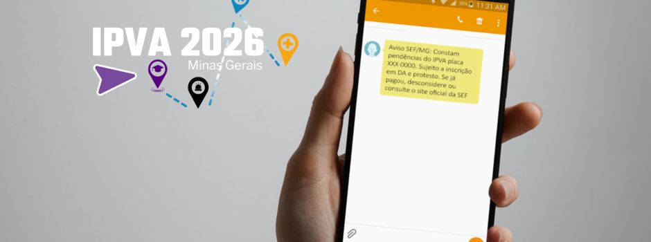 Fazenda envia alerta por SMS para quem ainda não pagou o IPVA 2026