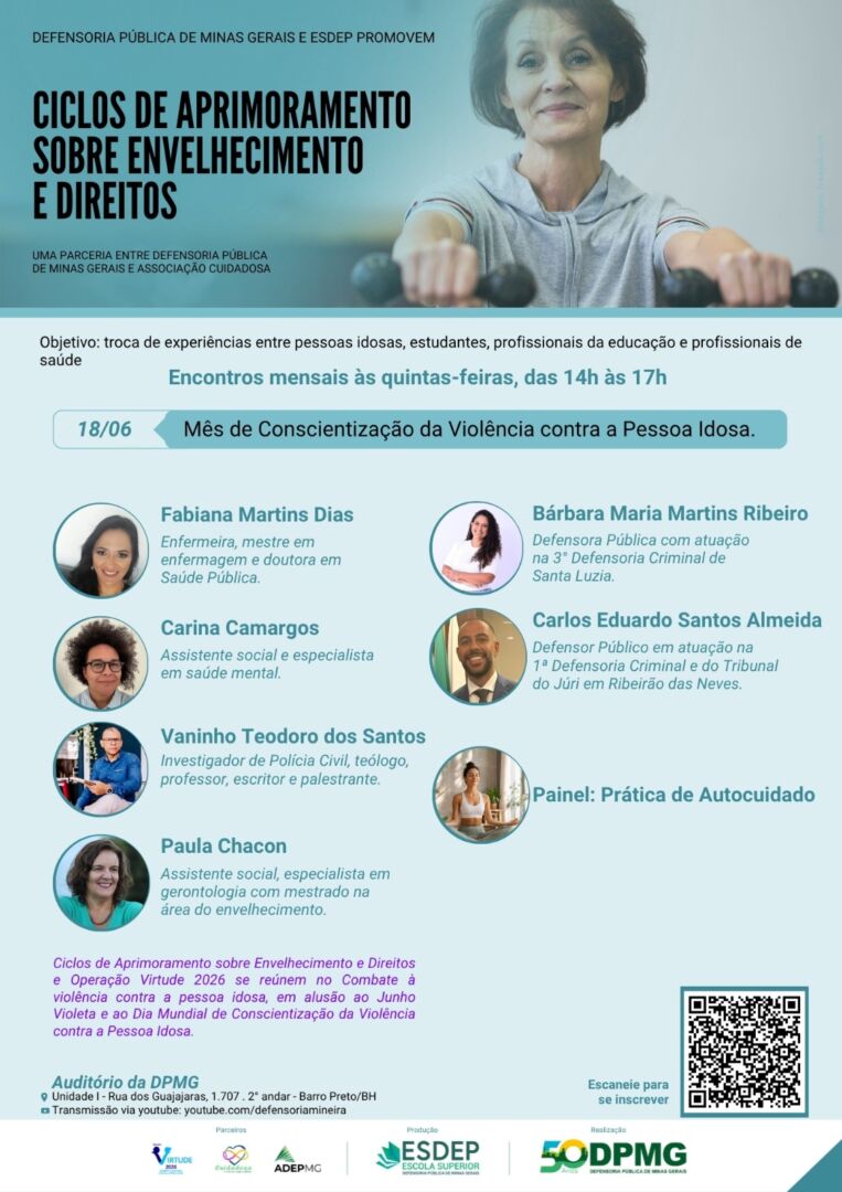 WhatsApp Image 2026 06 17 at 09 54 01 Junho Violeta mobiliza especialistas e instituições em defesa da população idosa