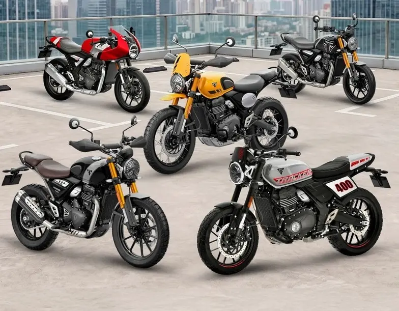 Com cinco modelos, Triumph amplia portfólio da linha 400 no Brasil