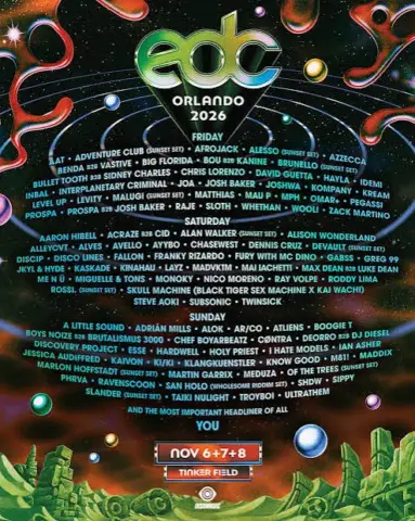 images 2 atrações do EDC Orlando 2026