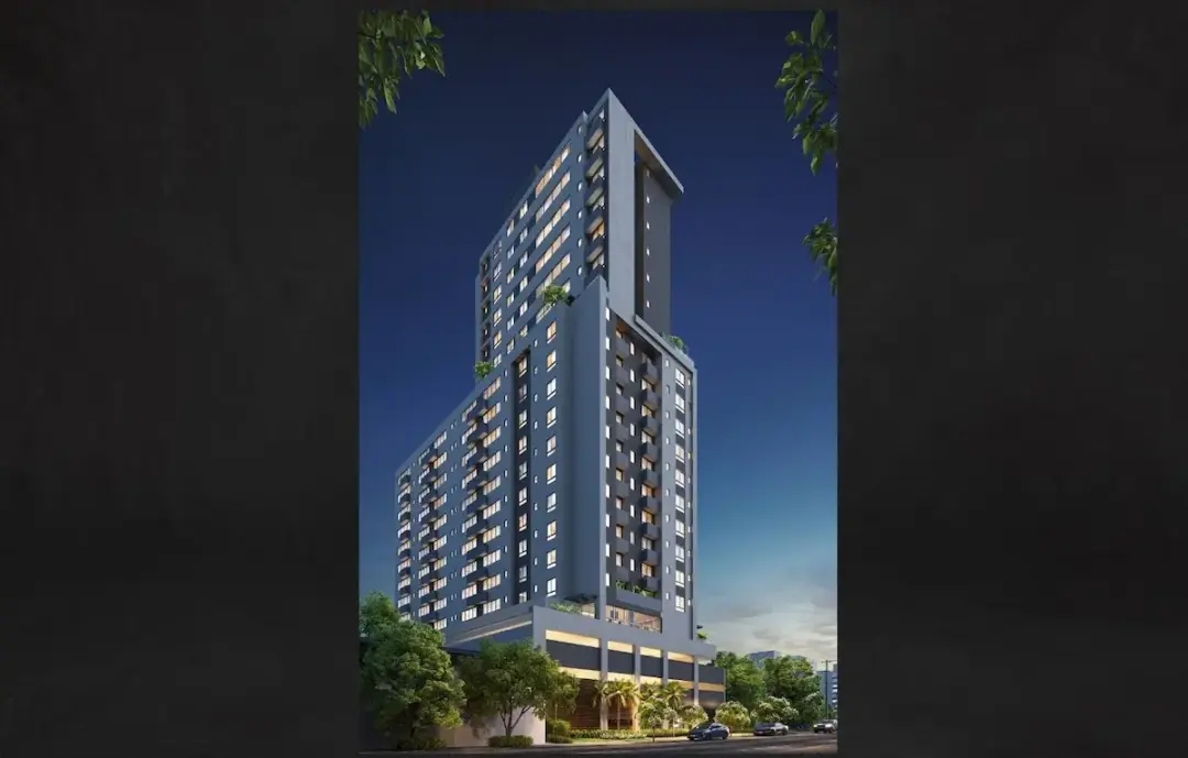 Fachada do empreendimento residencial Upside Square, da Patrimar, em Belo Horizonte